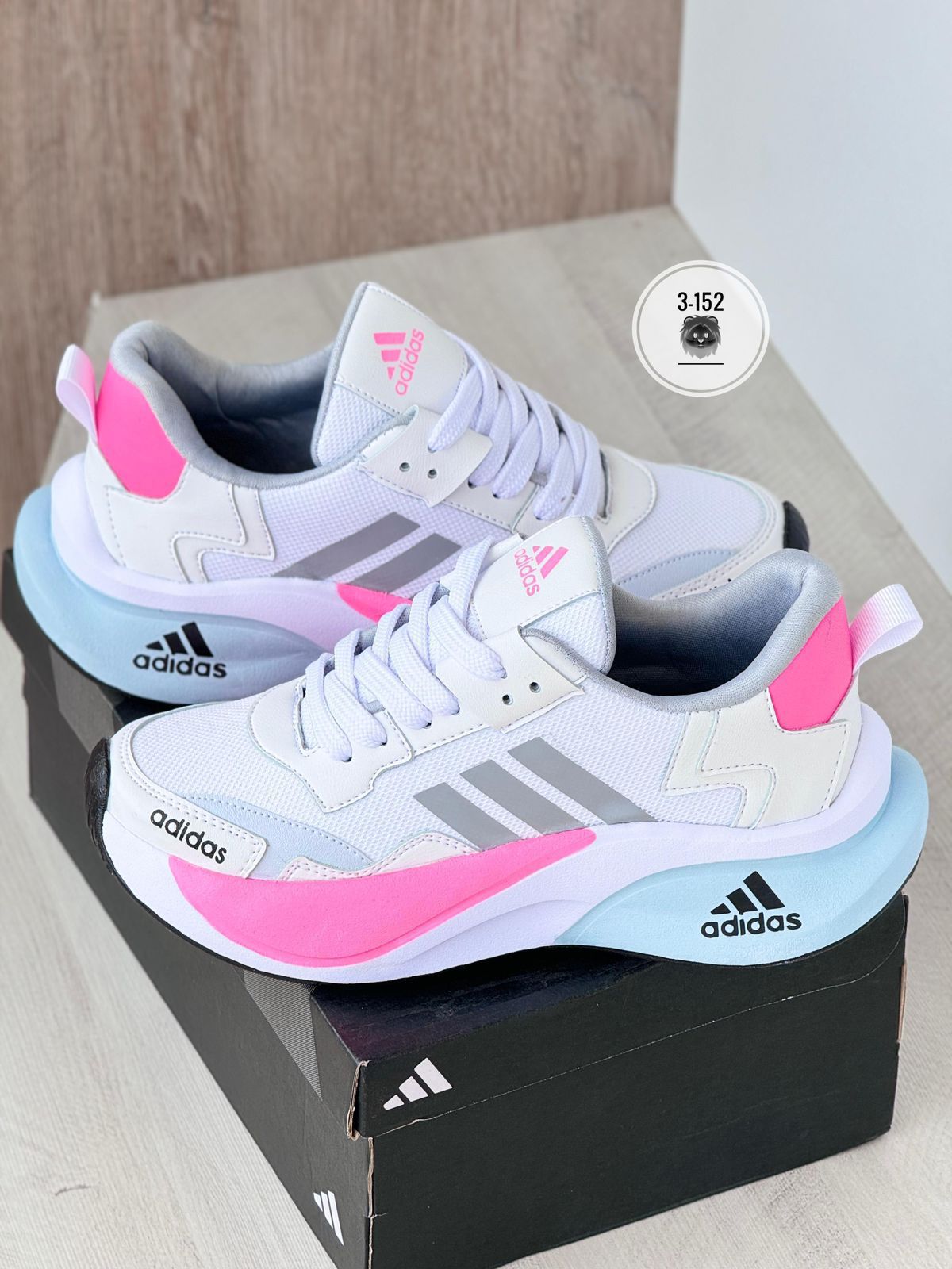 ADIDAS Z BLANCO X ROSA