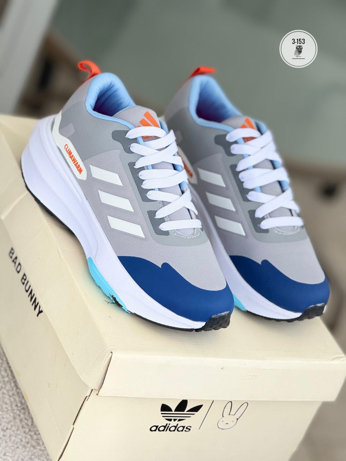 ADIDAS CLIMA WARM GRIS X AZUL