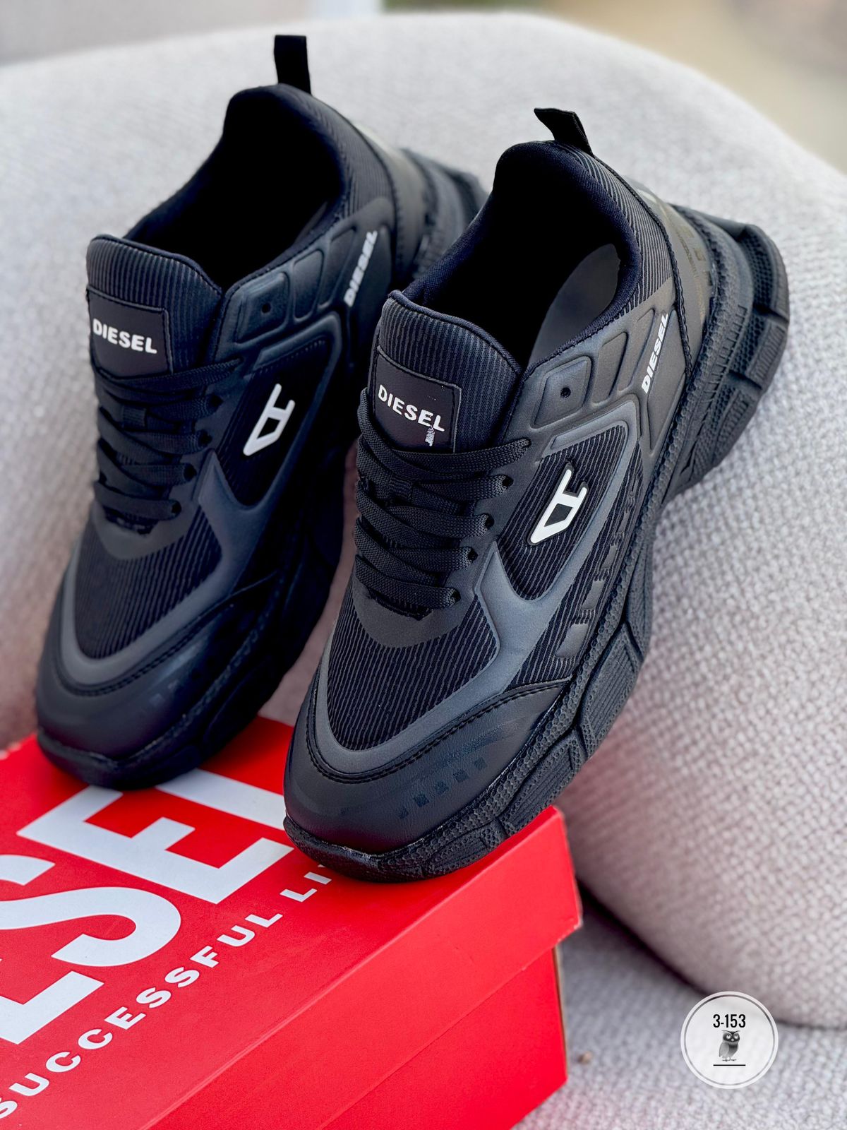 TENIS DIESEL V2 CABALLERO NEGRO